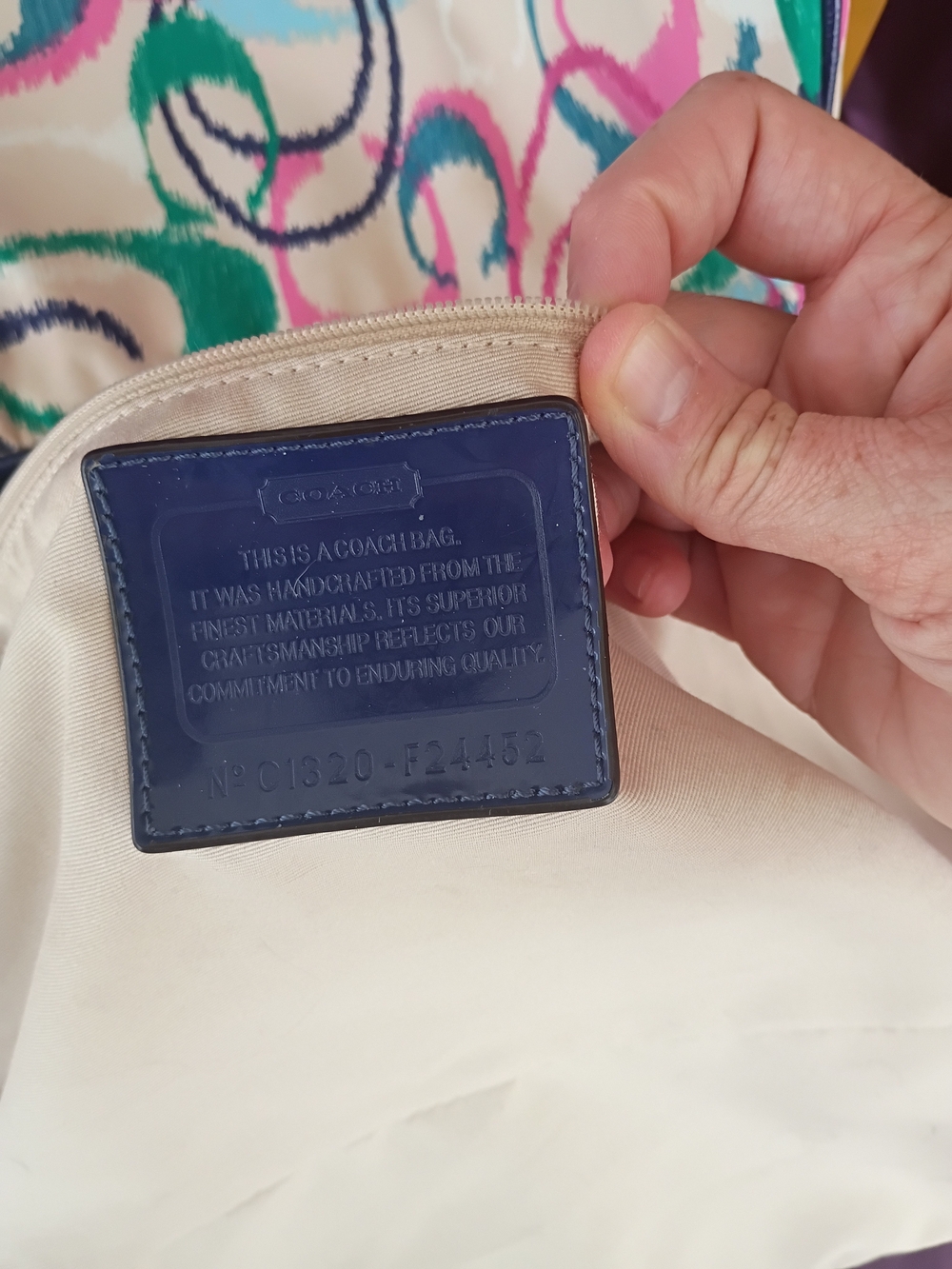 Coach Ikay Scribble Bag - Picture 12 of 16